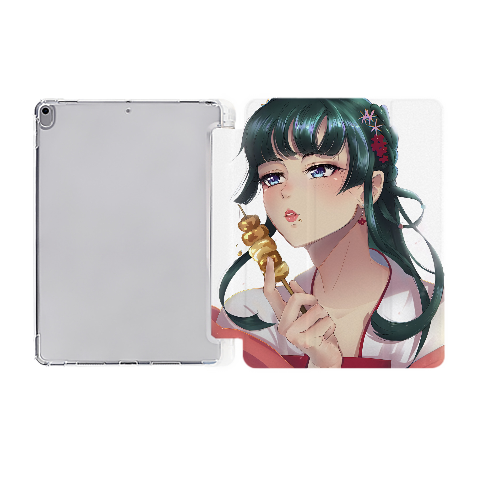 （画像用） 薬屋のひとりごと The Apothecary Diaries IPad ケース ペン収納付き 三つ折りスタンド PUレザー×シリコン 対応機種9.5/10.5/10.9インチ